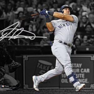 Jasson Dominguez New York Yankees Autographed 11" x 14" Home Run Spotlight Photograph