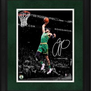 Jayson Tatum Boston Celtics Facsimile Signature Framed 11" x 14" Spotlight Photograph