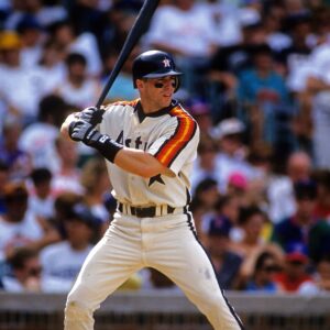 Jeff Bagwell Houston Astros Unsigned Prepares to Bat Photograph