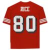 Jerry Rice San Francisco 49ers Autographed Mitchell and Ness Red Replica Jersey