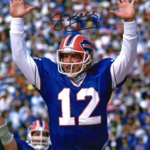 Jim Kelly Buffalo Bills Autographed 16" x 20" Arms Up Celebration Photograph