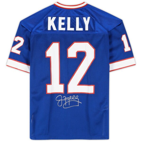 Jim Kelly Buffalo Bills Autographed Blue Mitchell & Ness 1994 Authentic Jersey