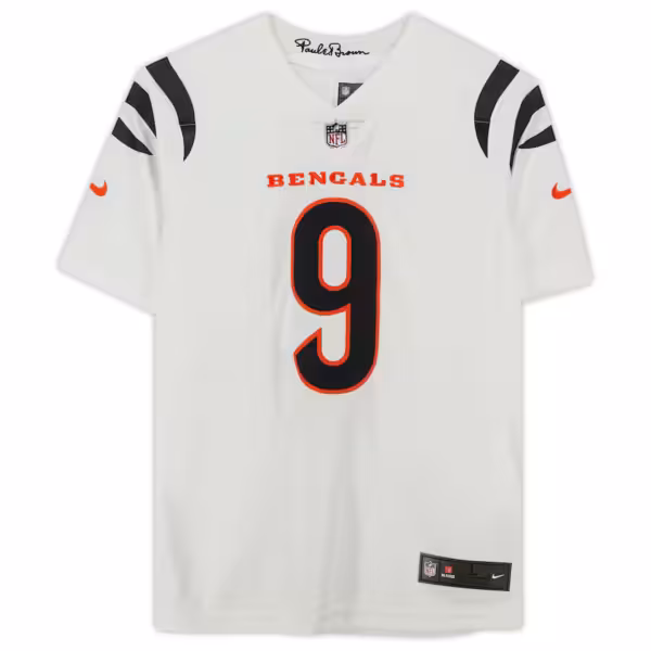 Joe Burrow Cincinnati Bengals Autographed Nike White Vapor Limited Jersey - Image 2