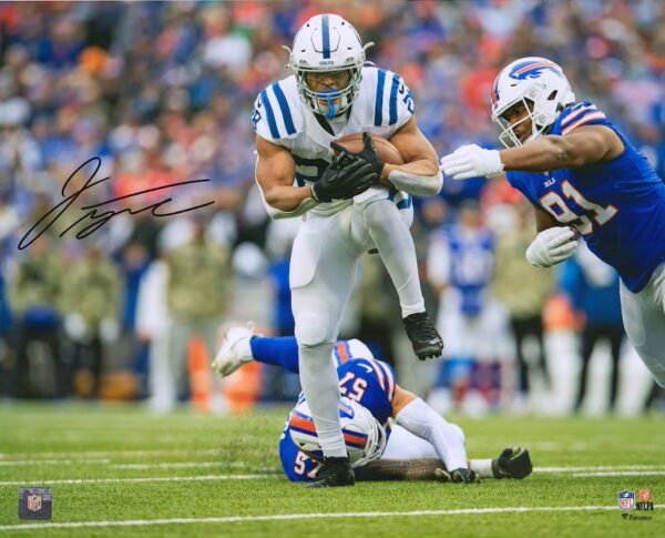 Jonathan Taylor Indianapolis Colts Autographed 16" x 20" 5 TDs vs. Buffalo Photograph