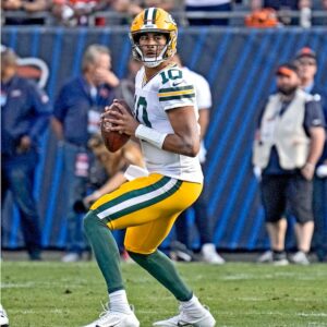 Jordan Love Green Bay Packers Unsigned First Start Photograph