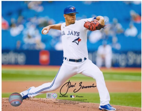Jose Berrios Toronto Blue Jays Autographed 16" x 20" Pitching Photograph