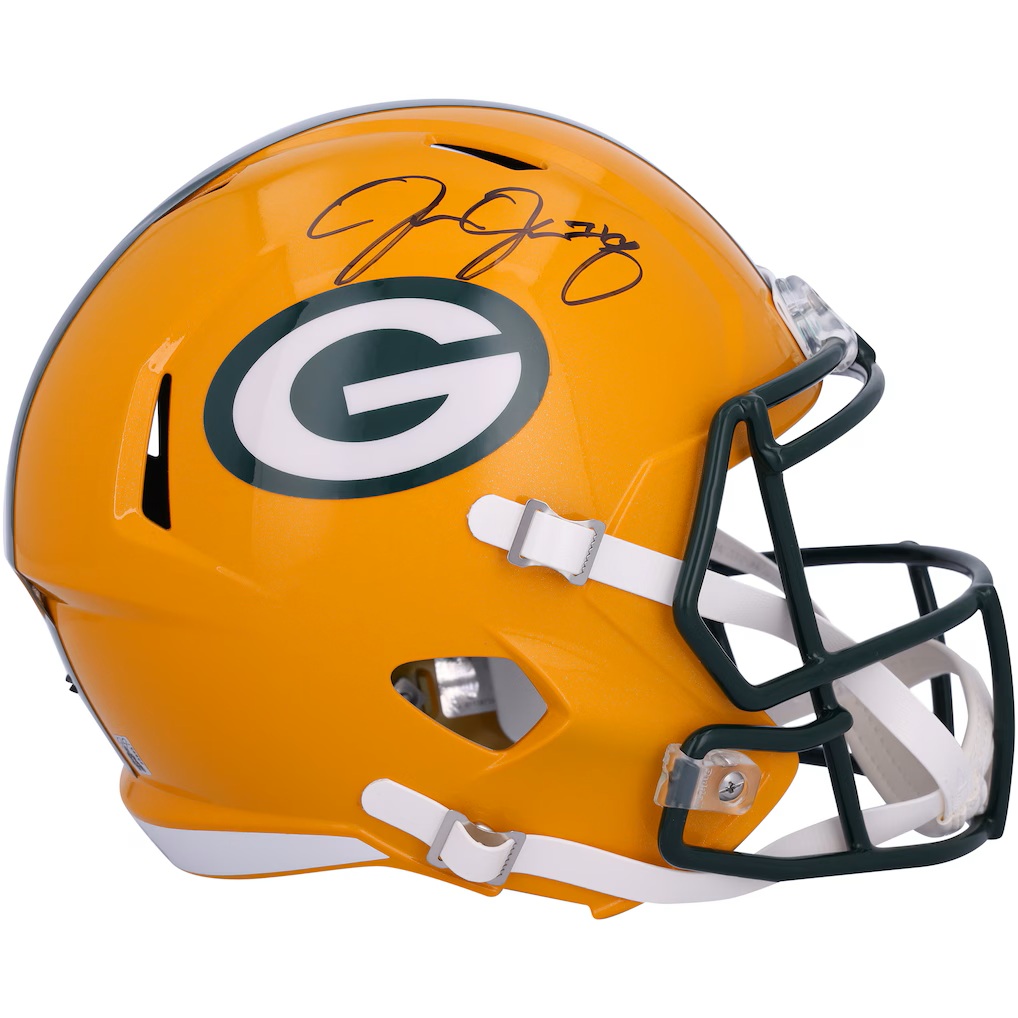 Josh Jacobs Green Bay Packers Autographed Speed Replica Helmet