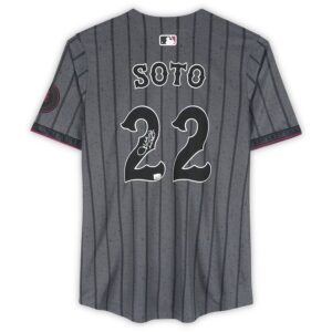 Juan Soto New York Mets Autographed Nike 2024 City Connect Limited Jersey