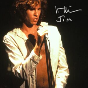 Val Kilmer Autographed The Doors Jim Morrison 8×10 Photo with 'Jim' Inscription