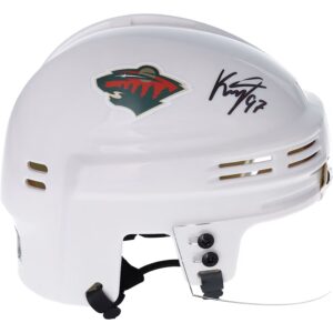 Kirill Kaprizov Minnesota Wild Autographed White Mini Helmet