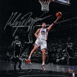 Klay Thompson Golden State Warriors Autographed 11" x 14" Layup vs. Sacramento Kings Spotlight Photograph
