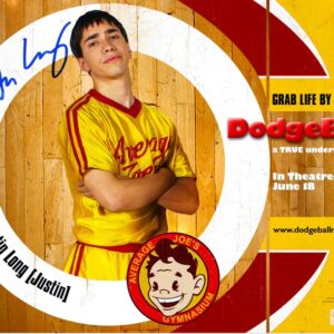 Justin Long Autographed Dodgeball: A True Underdog Story 8x10 Promo Photo