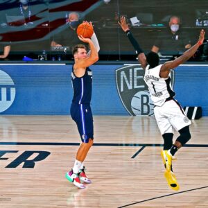 Luka Doncic Dallas Mavericks Unsigned 2020 NBA Playoffs Game Four Winning Shot vs. LA Clippers Photograph