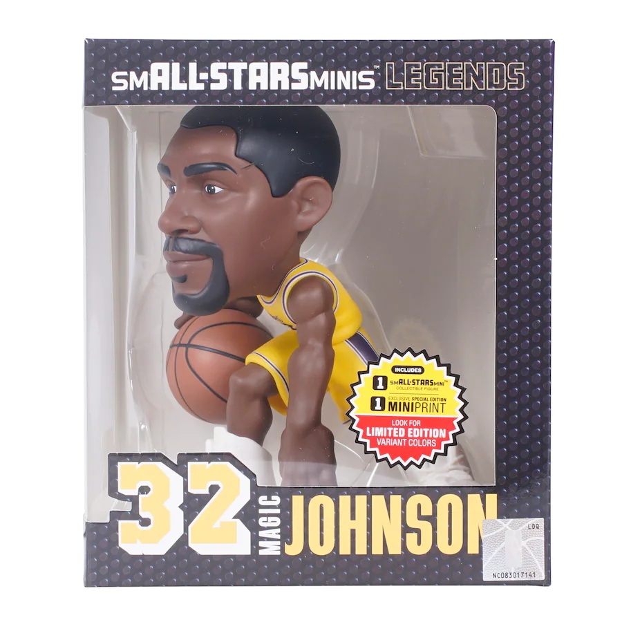 Magic Johnson Los Angeles Lakers smALL-STARS Minis 6" Vinyl Figurine - Look for Limited Edition Uncommon, Rare, and Ultra Rare Solid Team Color Variants