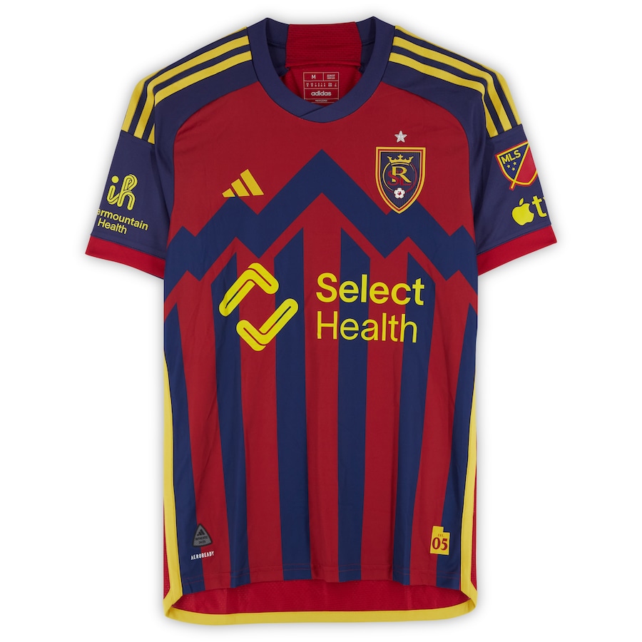 Maikel Chang Real Salt Lake Autographed Match-Used #16 Red adidas Jersey from the 2024 MLS Season - Size M - Image 2