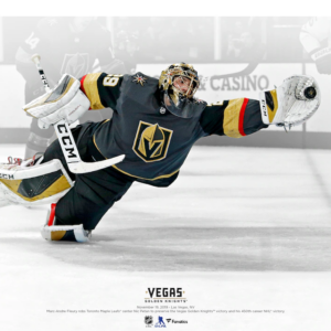 Marc-Andre Fleury Vegas Golden Knights Unsigned Diving Save Vs. Toronto Maple Leafs Photograph