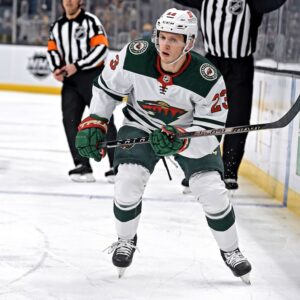Marco Rossi Minnesota Wild Unsigned NHL Debut Photograph