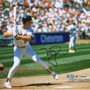 Mark McGwire Athletics Autographed 8" x 10" Hitting Photograph