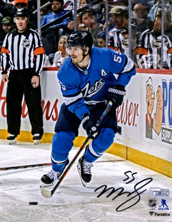 Mark Scheifele Winnipeg Jets Autographed 8" x 10" Alternate Jersey Skating Photograph