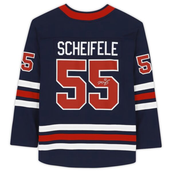Mark Scheifele Winnipeg Jets Autographed Blue Alternate Fanatics Breakaway Jersey
