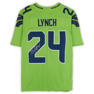 Marshawn Lynch Seattle Seahawks Autographed Nike Green Limited Jersey