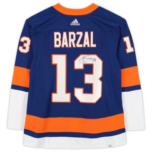 Mathew Barzal New York Islanders Autographed Blue Fanatics Breakaway Jersey