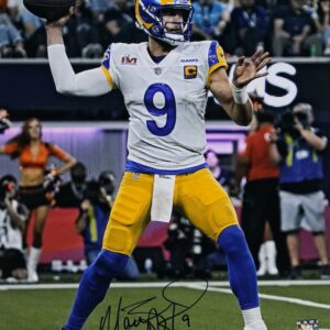 Matthew Stafford Los Angeles Rams Autographed Super Bowl LVI Champions 16'' x 20'' Action Photograph