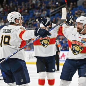 Matthew Tkachuk Florida Panthers Unsigned Celebrates a Goal Photograph