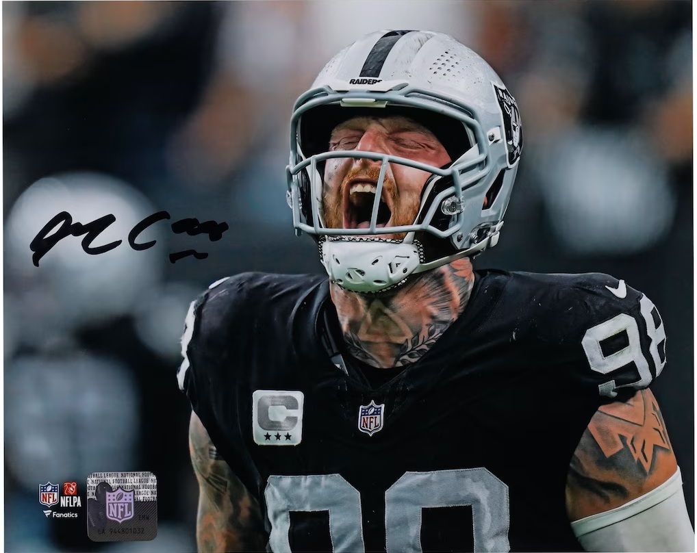 Maxx Crosby Las Vegas Raiders Autographed 8" x 10" Scream Photograph