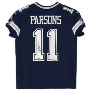 Micah Parsons Navy Dallas Cowboys Autographed Nike Limited Jersey