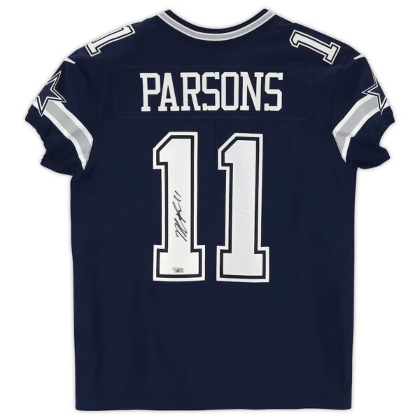 Micah Parsons Navy Dallas Cowboys Autographed Nike Limited Jersey