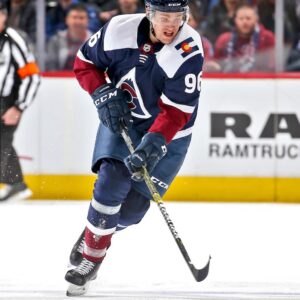 Mikko Rantanen Colorado Avalanche Unsigned Alternate Jersey Skating Photograph