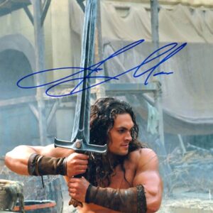 Jason Momoa Autographed Conan the Barbarian Battle Ready 8x10 Photo