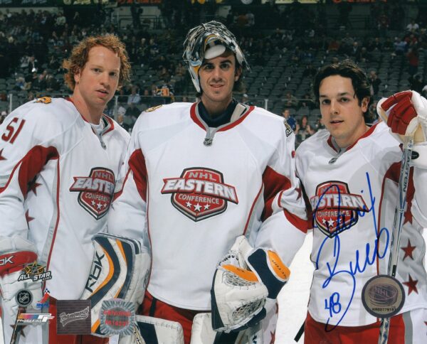 Brian Campbell, Daniel Briere & Ryan Miller All-Star Game 8x10 Photo