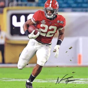 Najee Harris Alabama Crimson Tide Fanatics Authentic Autographed 16" x 20" College Football Playoffs 2020 National Championship Game Photograph