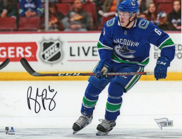 Brock Boeser Vancouver Canucks Autographed 8x10 Photo