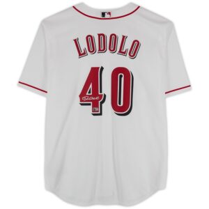 Nick Lodolo Cincinnati Reds Autographed Nike White Replica Jersey