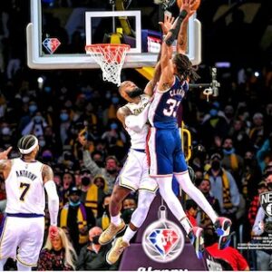 Nicolas Claxton Brooklyn Nets Dunk Against Lakers Photograph