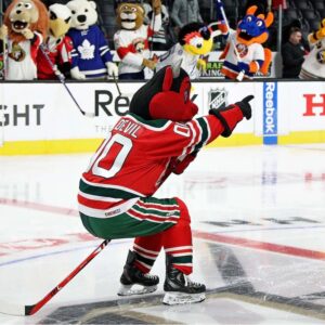 N.J. Devil New Jersey Devils Unsigned Goal Celebration Photograph