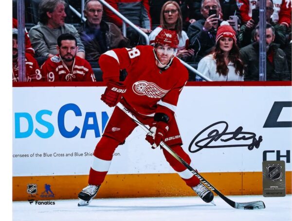 Patrick Kane Detroit Red Wings Autographed 8" x 10" Red Wings Debut Photograph