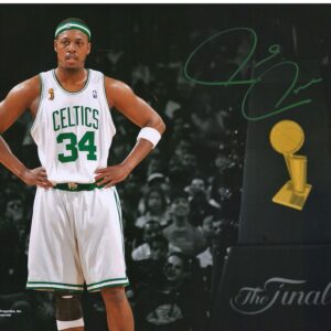 Paul Pierce Boston Celtics Autographed 11" x 14" NBA Finals Spotlight Photograph