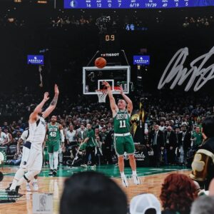 Payton Pritchard Boston Celtics Autographed 8" x 10" NBA Finals Game Five Buzzer Beater vs. Dallas Mavericks Photograph