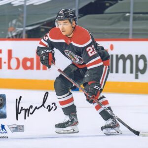 Philipp Kurashev Chicago Blackhawks Autographed 8'' x 10'' Reverse Retro Skating Photograph