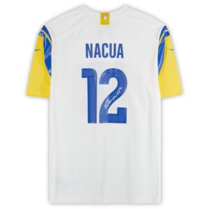 Puka Nacua Los Angeles Rams Autographed White Nike Game Jersey