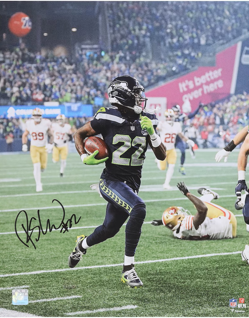 Rashid Shaheed Seattle Seahawks Autographed 16" x 20" 2026 NFC Divisional Round Kickoff Return Touchdown vs. San Francisco 49ers Photograph