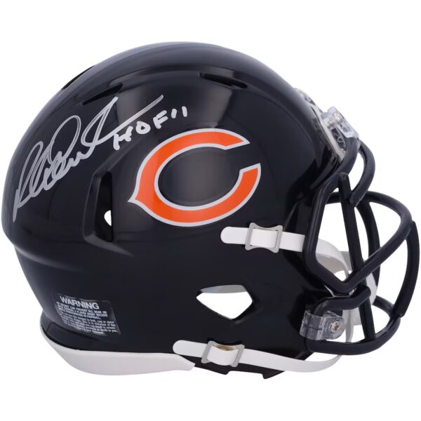 Richard Dent Chicago Bears Autographed Riddell Speed Mini Helmet with "HOF 11" Inscription
