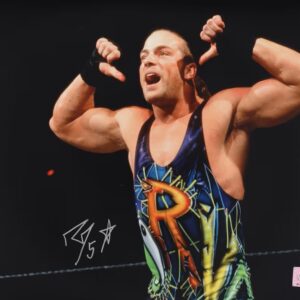 Rob Van Dam WWE Autographed 8" x 10" Thumb Pointing Pose Photograph