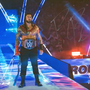 Roman Reigns Autographed 8" x 10" Clash at the Castle Entrance Photograph