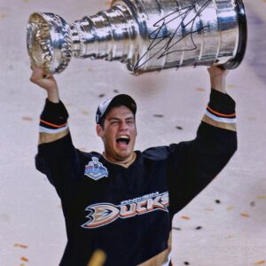 Ryan Getzlaf Anaheim Ducks Autographed 16" x 20" Raising Cup Photograph