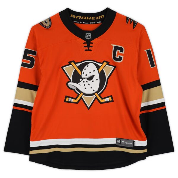 Ryan Getzlaf Anaheim Ducks Autographed Orange Alternate Adidas Authentic Jersey - Image 2